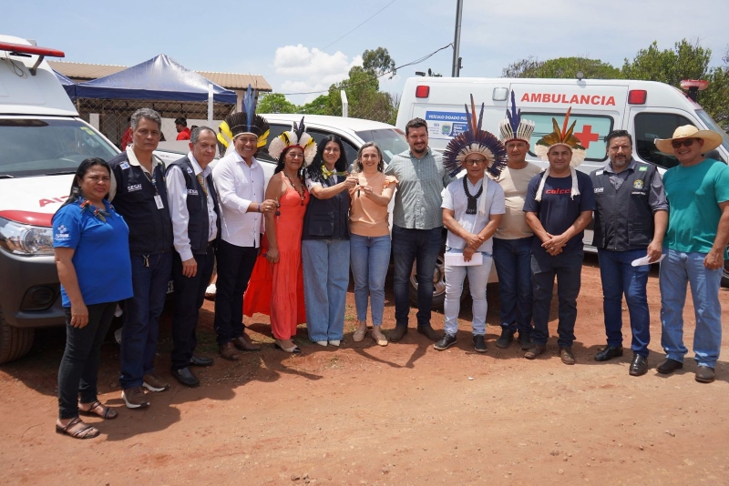 Saúde indígena de Nioaque ganha reforço: Aldeia Cabeceira recebe a UBSI Nélio Marques e novos veículos em parceria com governos