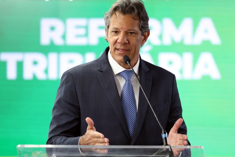 Brasília (DF), 13/01/2026 - O ministro da Fazenda, Fernando Haddad, participa do lançamento da plataforma digital da Reforma Tributária, na sede do Serviço Federal de Processamento de Dados (Serpro). Foto: Valter Campanato/Agência Brasil